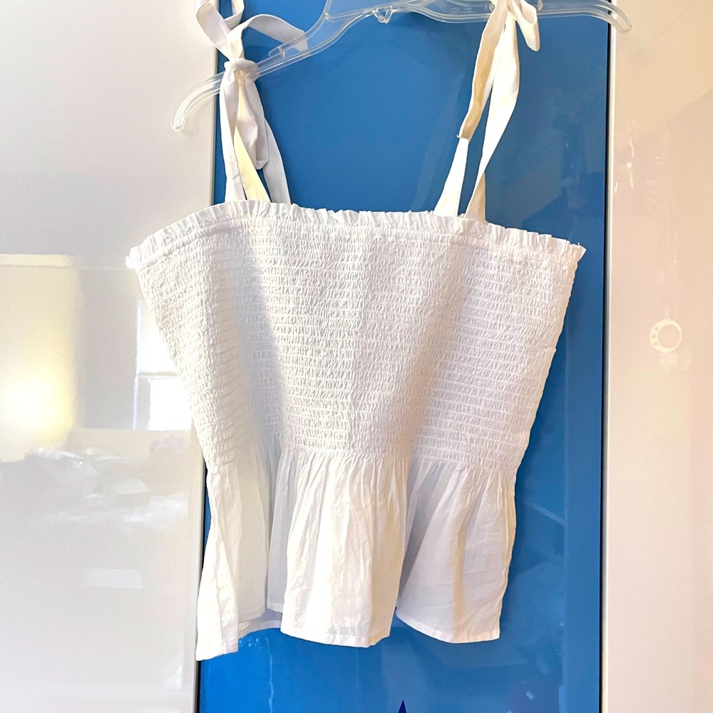 J.Crew white top size L